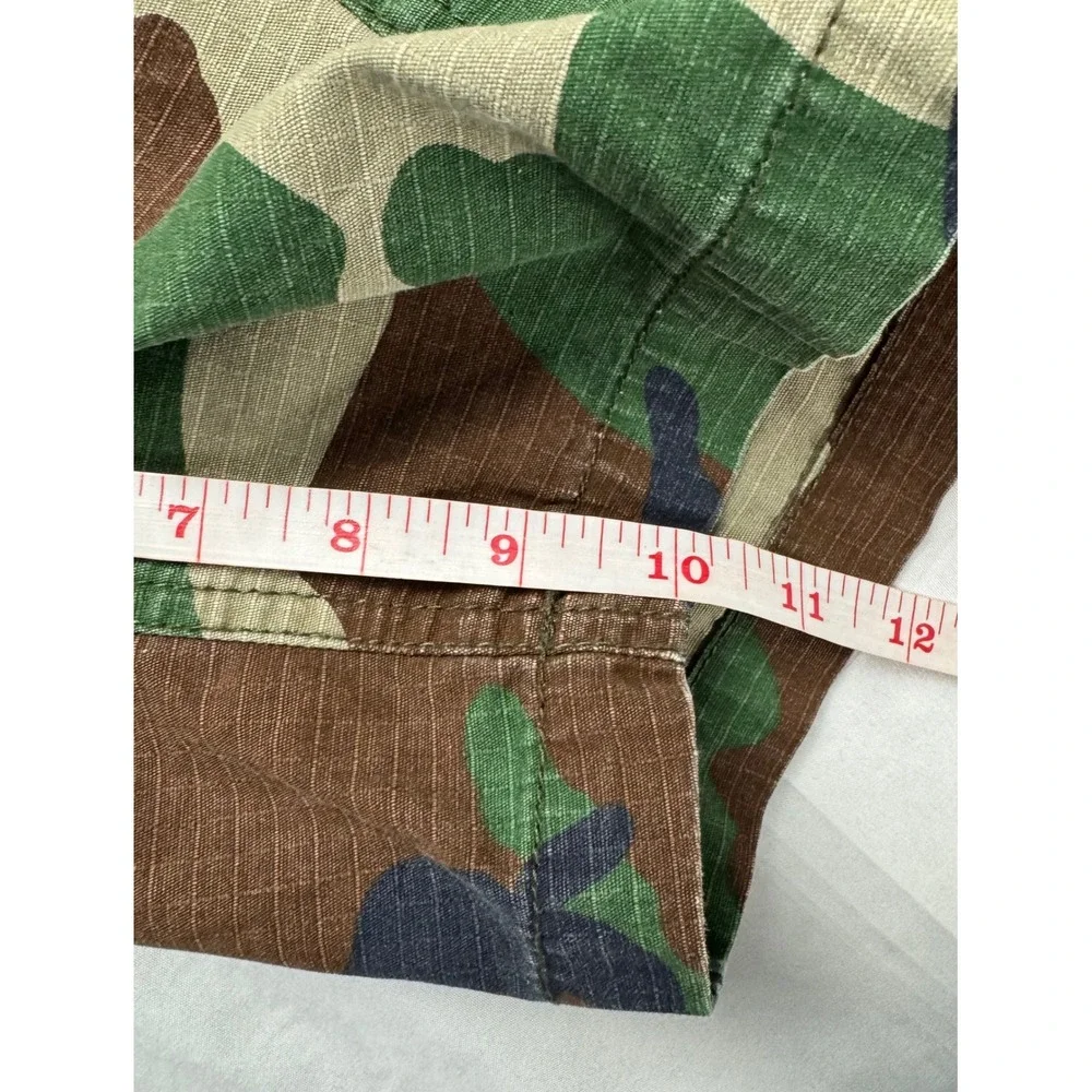 PacSun Mens Camo Cargo Shorts Green Brown Ripstop Size 32 